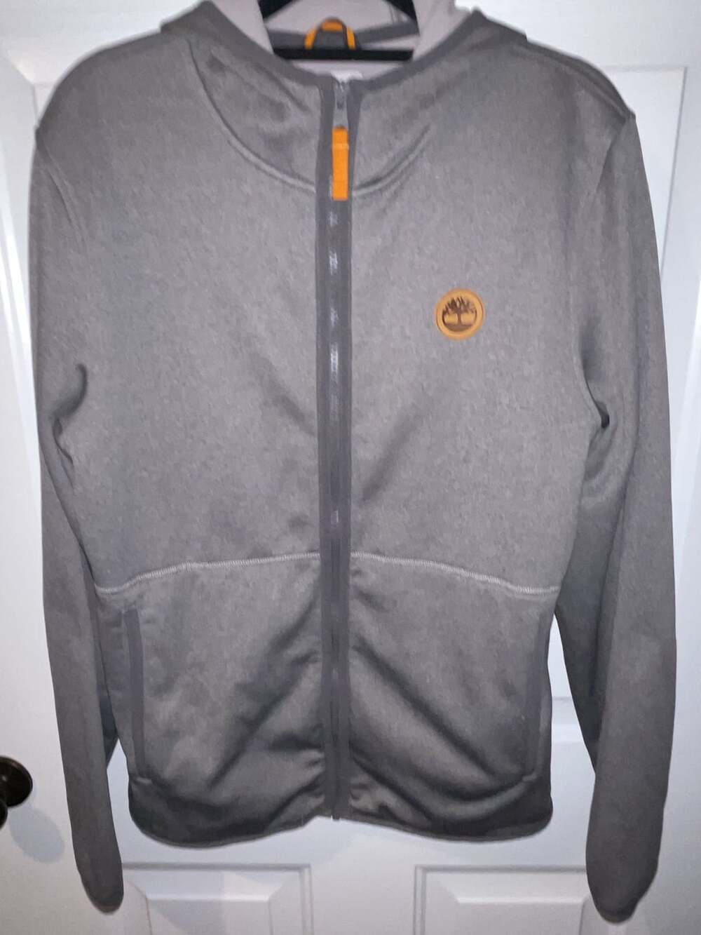 Timberland Full Zip Hoodie Size S/P Gray Fleece Jacket